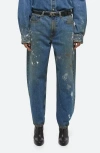 Helmut Lang Wide-leg Jeans In Mid Indigo Painter