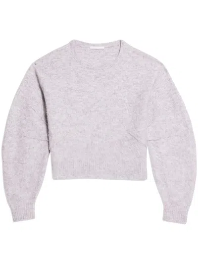 Helmut Lang Apex Brushed-finish Jumper In Light Heather Grey