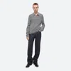 Helmut Lang Men's Apex Brushed Knit Polo Shirt In Lt Heather Grey