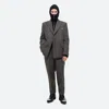 Helmut Lang Apex Car Coat In Grey Melange