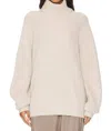 Helmut Lang Apex Chunky Turtleneck In Oat Melange In Multi