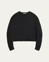 Helmut Lang Ribbed Wool-blend Jumper In Black