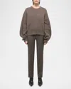 Helmut Lang Apex Sweater In Taupe Melange