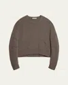 Helmut Lang Apex Chunky Wool-cashmere Sweater In Taupe Mlge