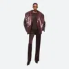 Helmut Lang Apex Cocoon Puffer Jacket In Burgundy