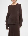 Helmut Lang Apex Eyelash Crewneck Sweater In Espr