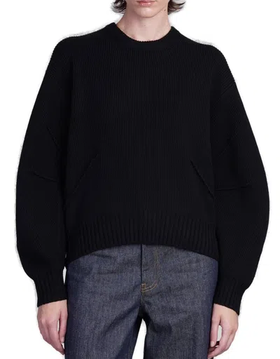 Helmut Lang Knitwear In Black Wool