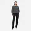 Helmut Lang Apex Lurex Crewneck Sweater In Silver