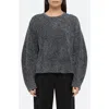 Helmut Lang Apex Lurex Crewneck Sweater In Silver - B0k