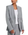 Helmut Lang Apex Sculpted Single Button Blazer In Gray