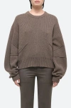 Helmut Lang Apex Sweater In Taupe Melange - T3e