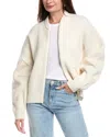 Helmut Lang Apex Wool-blend Cardigan In White