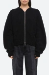 Helmut Lang Layered Bomber Jacket In Black - 001