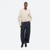 Helmut Lang Apex Zip Sweater In Ivory