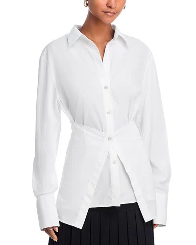 Helmut Lang Apron Shirt In White