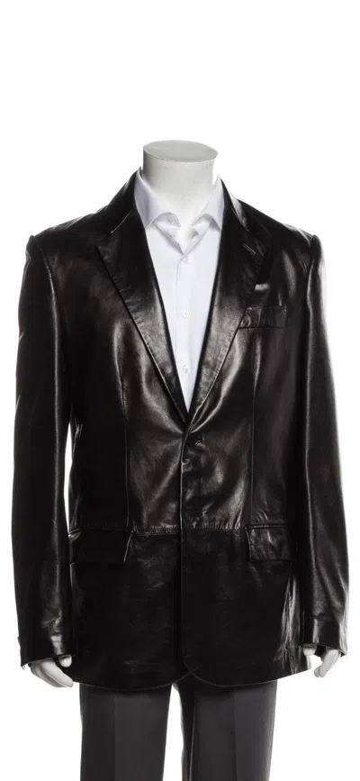 Pre-owned Helmut Lang Archive 2000s Leather Blazer