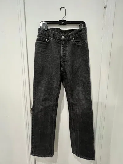Pre-owned Helmut Lang Archive 2000s Straight Denim In Grey