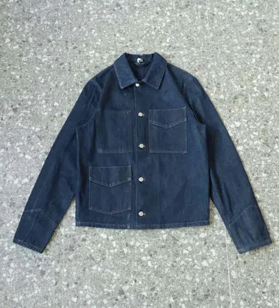Pre-owned Helmut Lang Archive Piece  Jeans Chore Denim Jacket In Blue