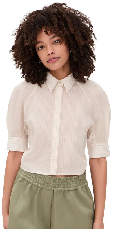 Helmut Lang Articulated Shirt Ivory/beige In White