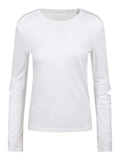 Helmut Lang Astro Cut-out T-shirt In White