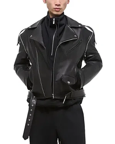 Helmut Lang Men's Astro Leather Biker Jacket In Black