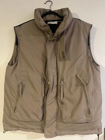 Pre-owned Helmut Lang Astro Puffer Vest In Beige