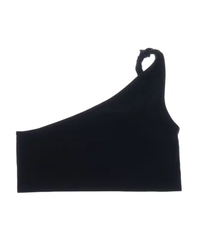 Helmut Lang Asymmetric One-shoulder Top In Black