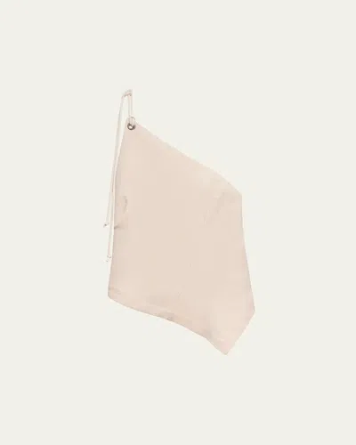 Helmut Lang Asymmetrical Sailor Top In Muslin