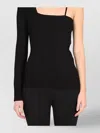 Helmut Lang Asymmetric Ribbed One-shoulder Top