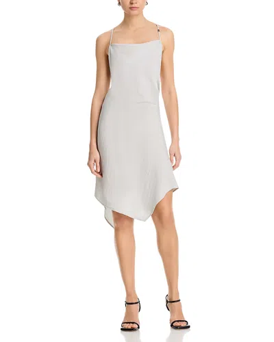 Helmut Lang Asymmetric Slip Dress In White