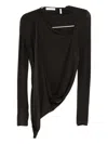 Helmut Lang Asymmetric Top In Black