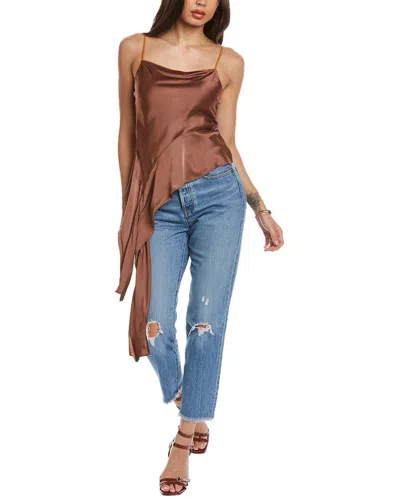 Helmut Lang Asymmetric Top In Brown