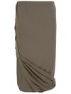 Helmut Lang Women's Wind Draped Jersey Convertible Skirt