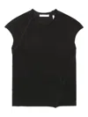 Helmut Lang Asymmetrical-seams Cotton-blend Vest In Black