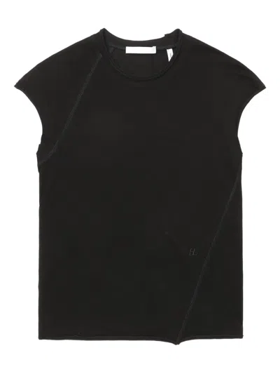 HELMUT LANG ASYMMETRICAL-SEAMS COTTON-BLEND VEST