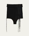 Helmut Lang Aviator Mini Skirt In Black