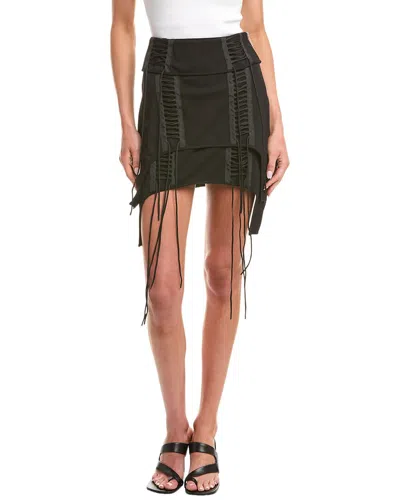 Helmut Lang Aviator Skirt In Brown