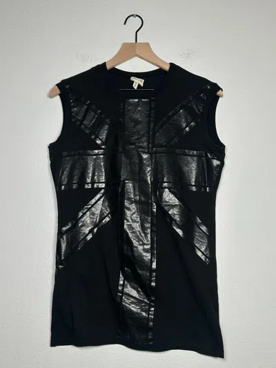 Pre-owned Helmut Lang Aw97 Union Jack Backstage Logo Tee In Black