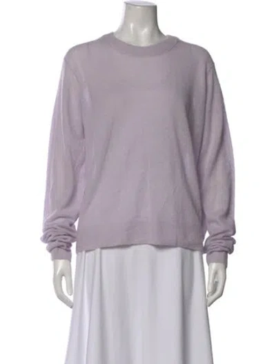Pre-owned Helmut Lang Baby Alpaca Crew Neck Sweater In Purple