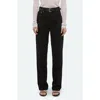Helmut Lang Zipper Back Carpenter Jeans In Rinsed Black In Black