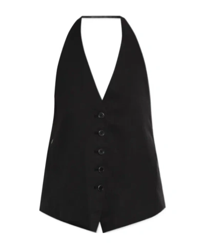 Helmut Lang Halter Vest In Black