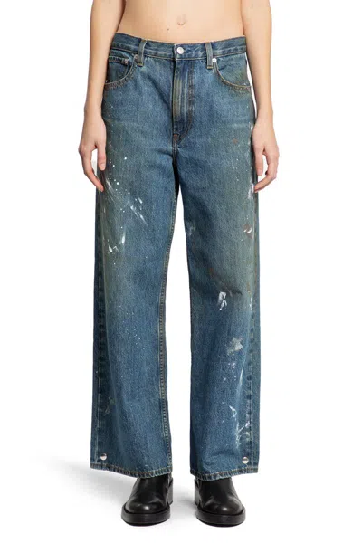 Helmut Lang Woman Blue Jeans