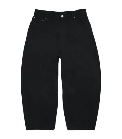 Helmut Lang Barrel-leg Jeans In Black