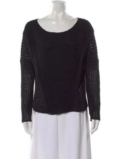Pre-owned Helmut Lang Bateau Neckline Sweater In Black