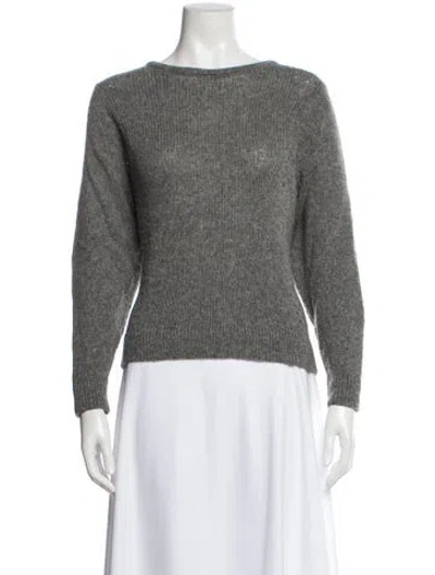 Pre-owned Helmut Lang Bateau Neckline Sweater In Gray
