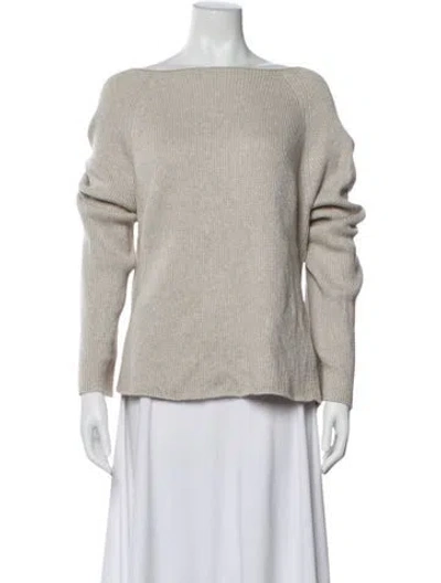 Pre-owned Helmut Lang Bateau Neckline Sweater In Gray