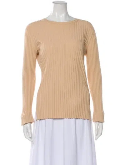 Pre-owned Helmut Lang Bateau Neckline Sweater In Neutral