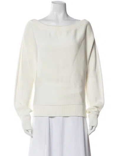 Pre-owned Helmut Lang Bateau Neckline Sweater W/ Tags In Neutral