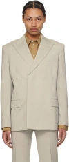 Helmut Lang Beige Car Blazer In Sand - E0s