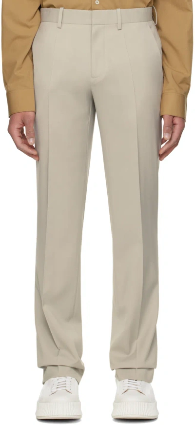 Helmut Lang Beige Car Trousers In Sand - E0s